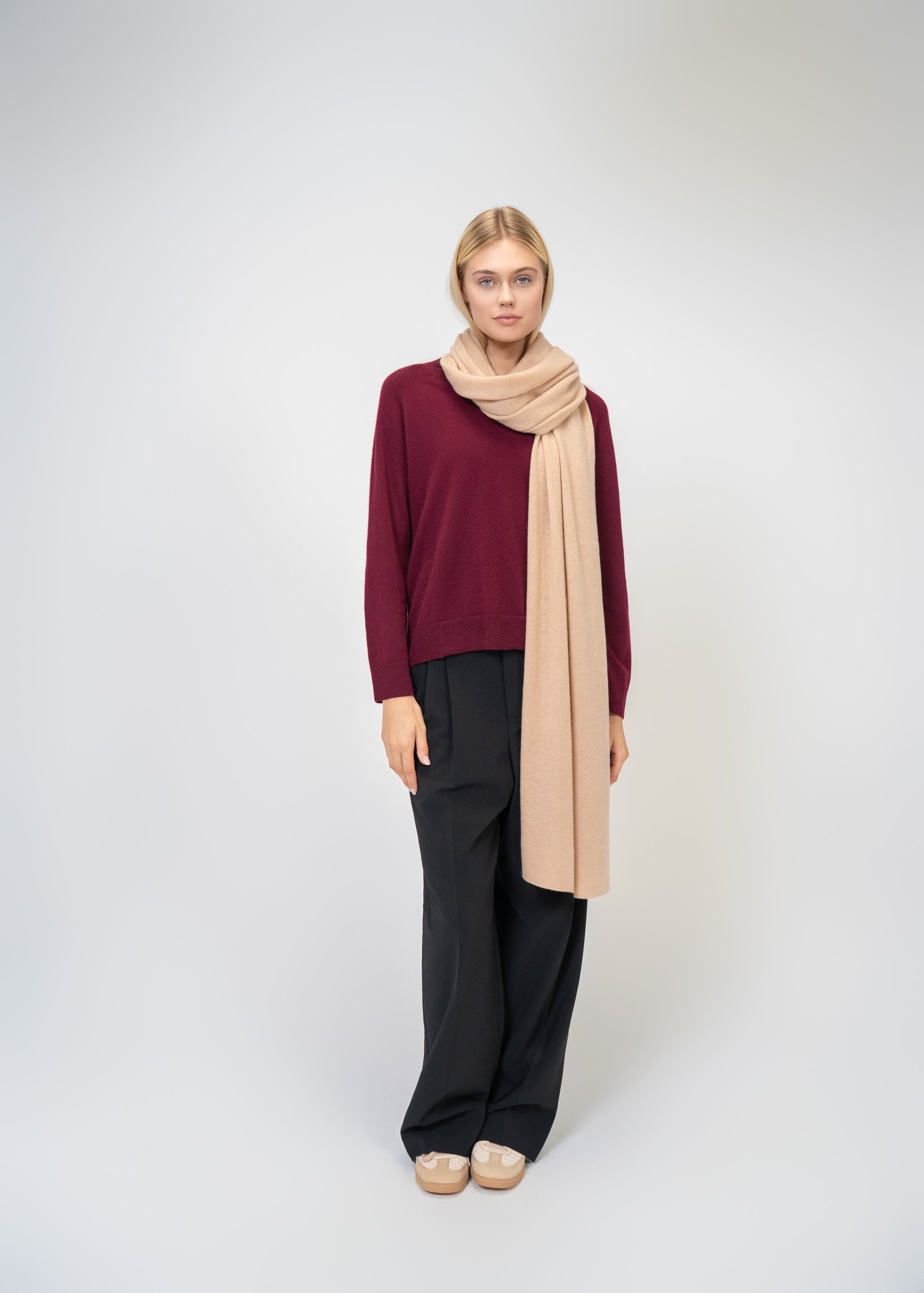 Large Scarf made of 100% pure Cashmere