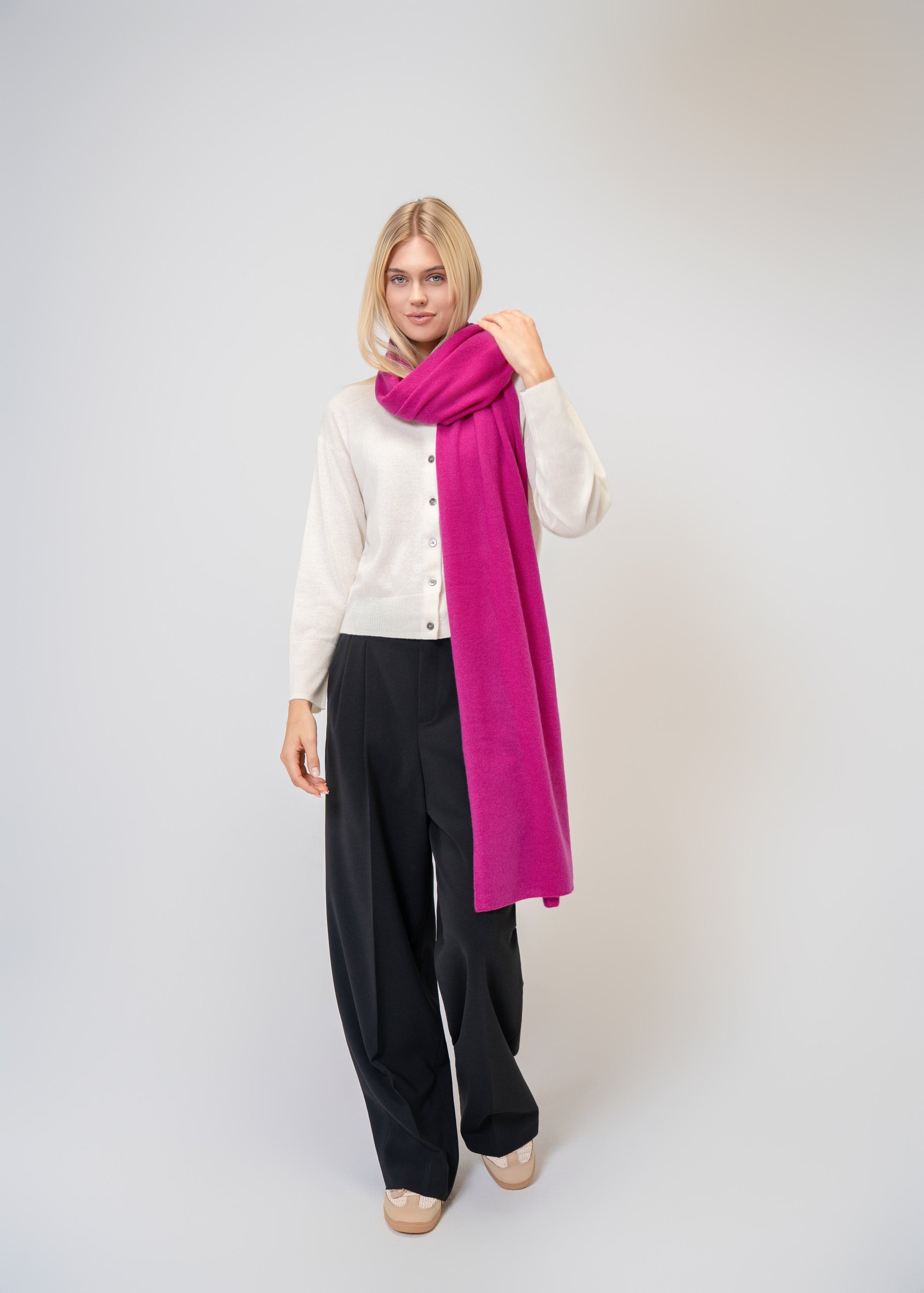 Large Scarf made of 100% pure Cashmere