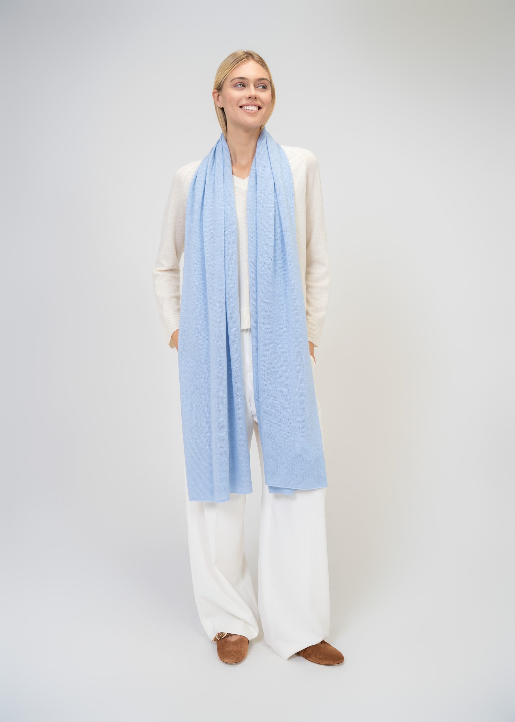 Large Scarf made of 100% pure Cashmere