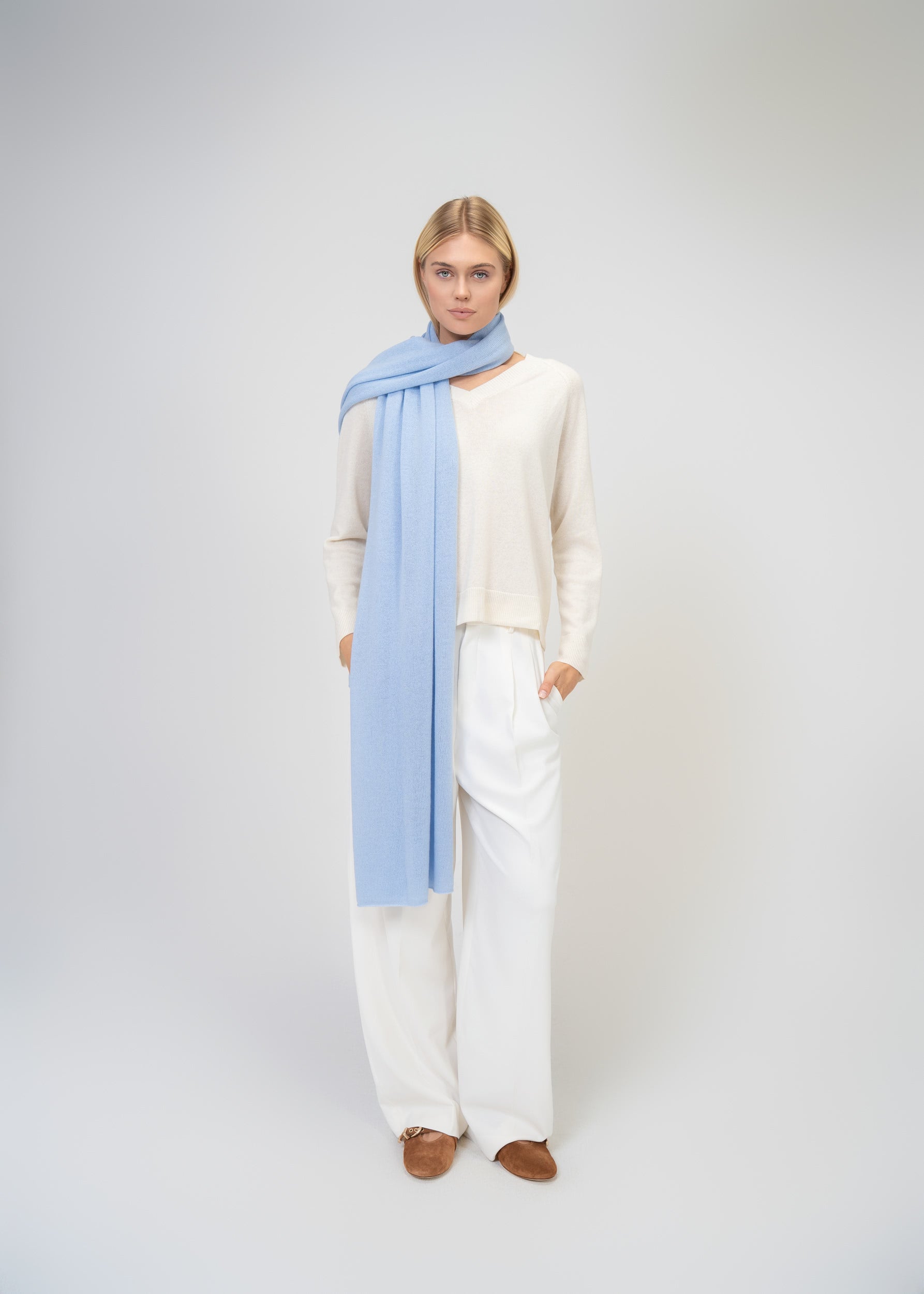 Large Scarf made of 100% pure Cashmere
