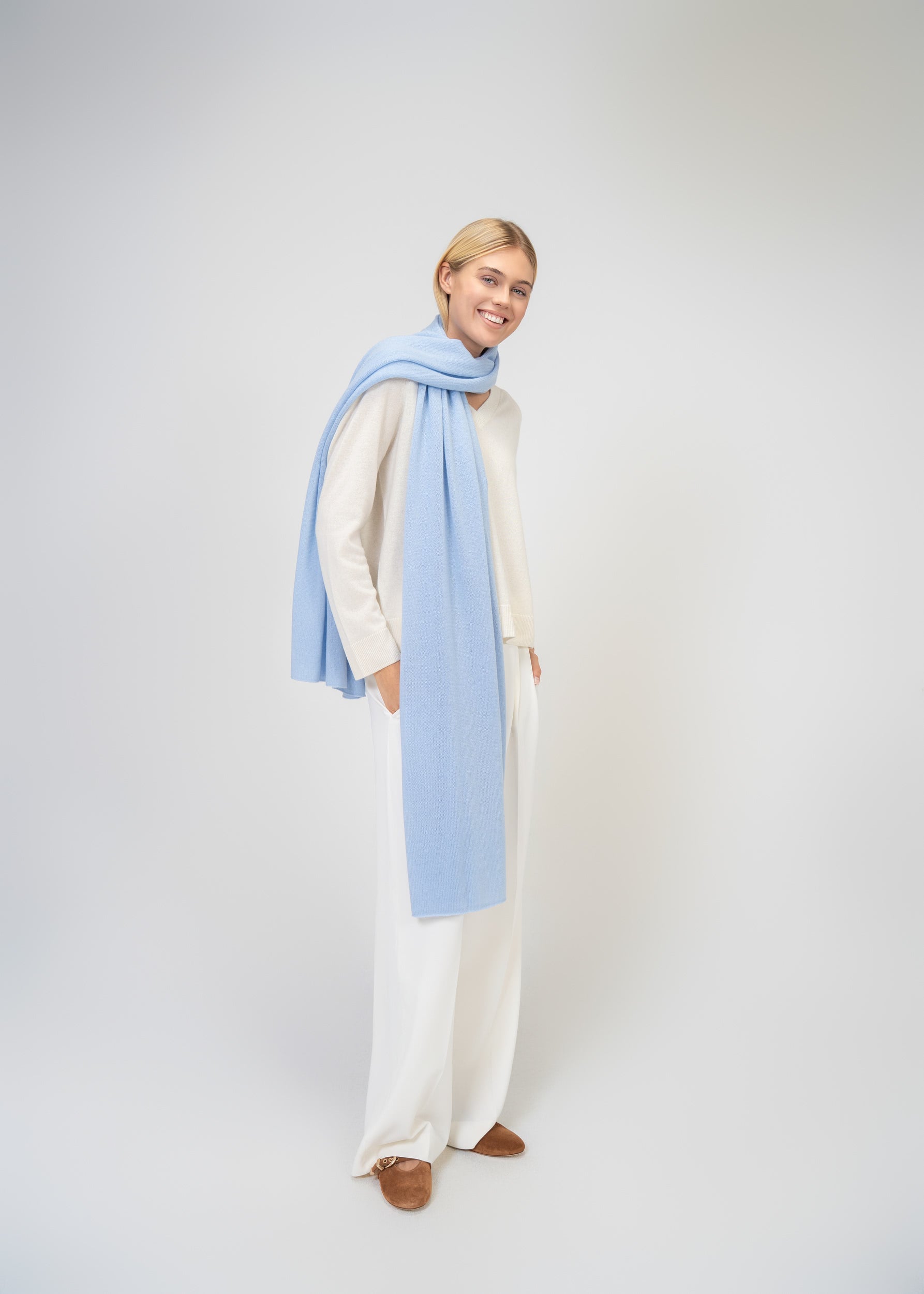 Large Scarf made of 100% pure Cashmere