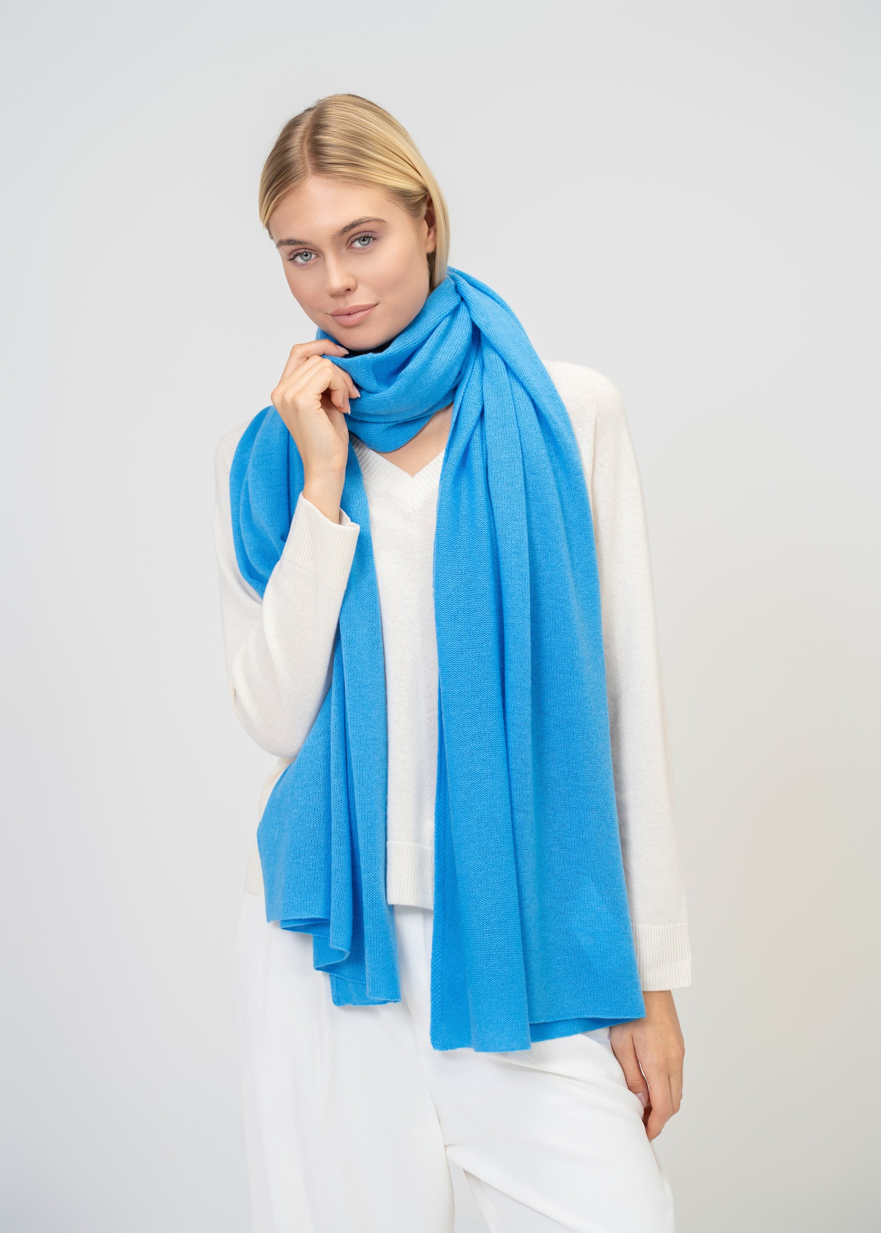 Large Scarf made of 100% pure Cashmere