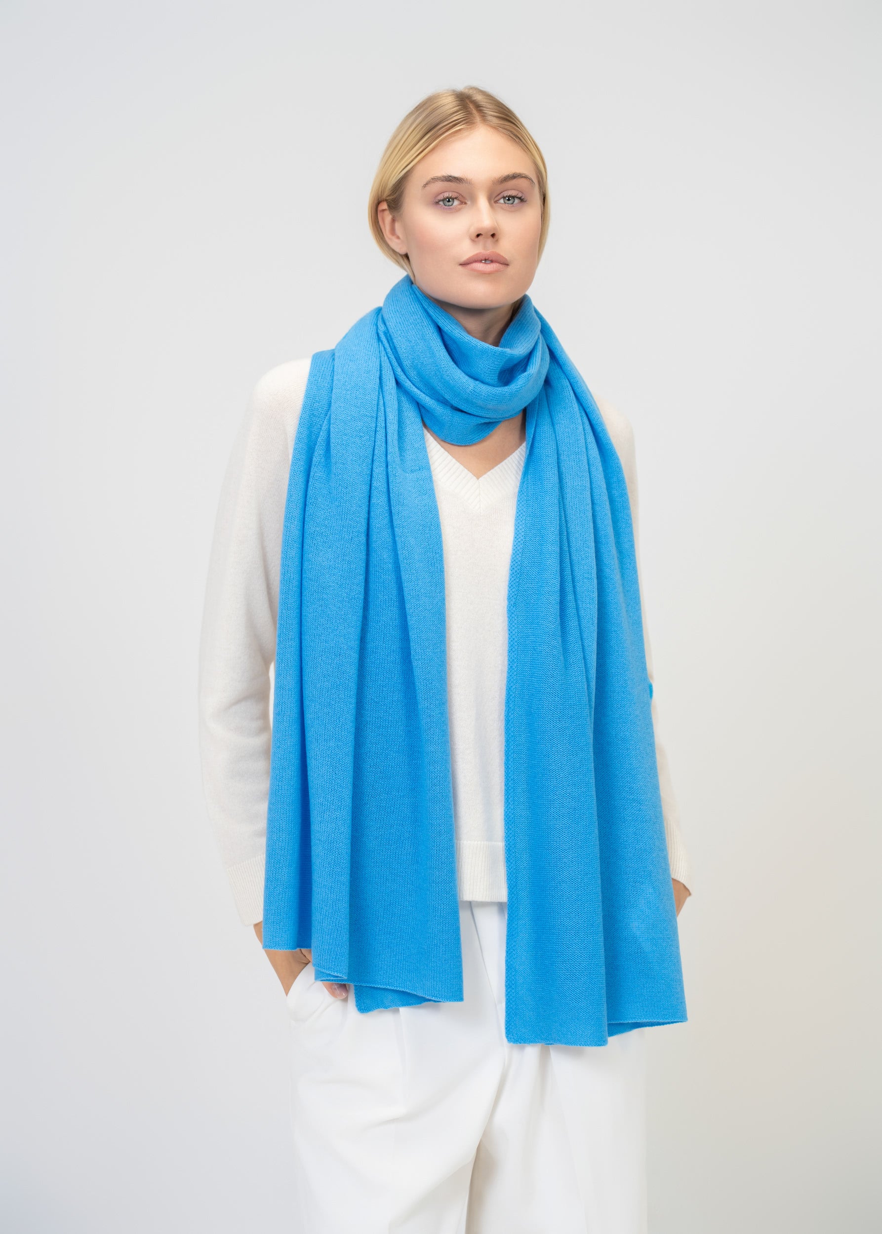 Large Scarf made of 100% pure Cashmere
