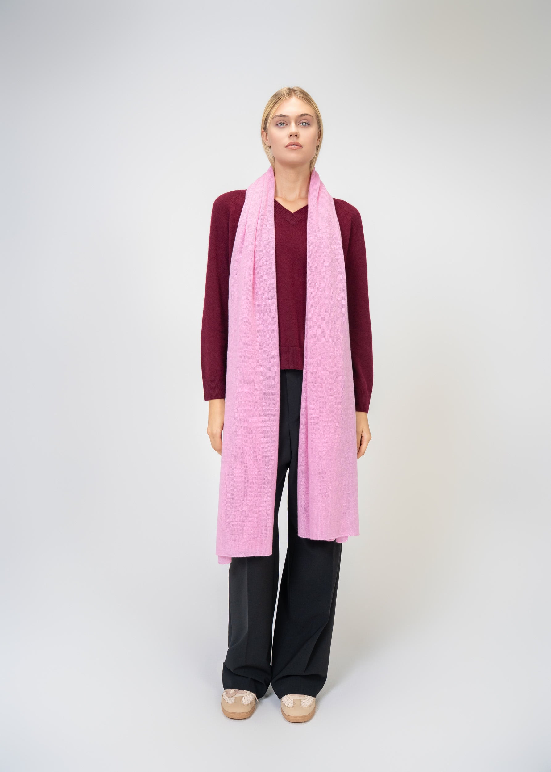 Large Scarf made of 100% pure Cashmere