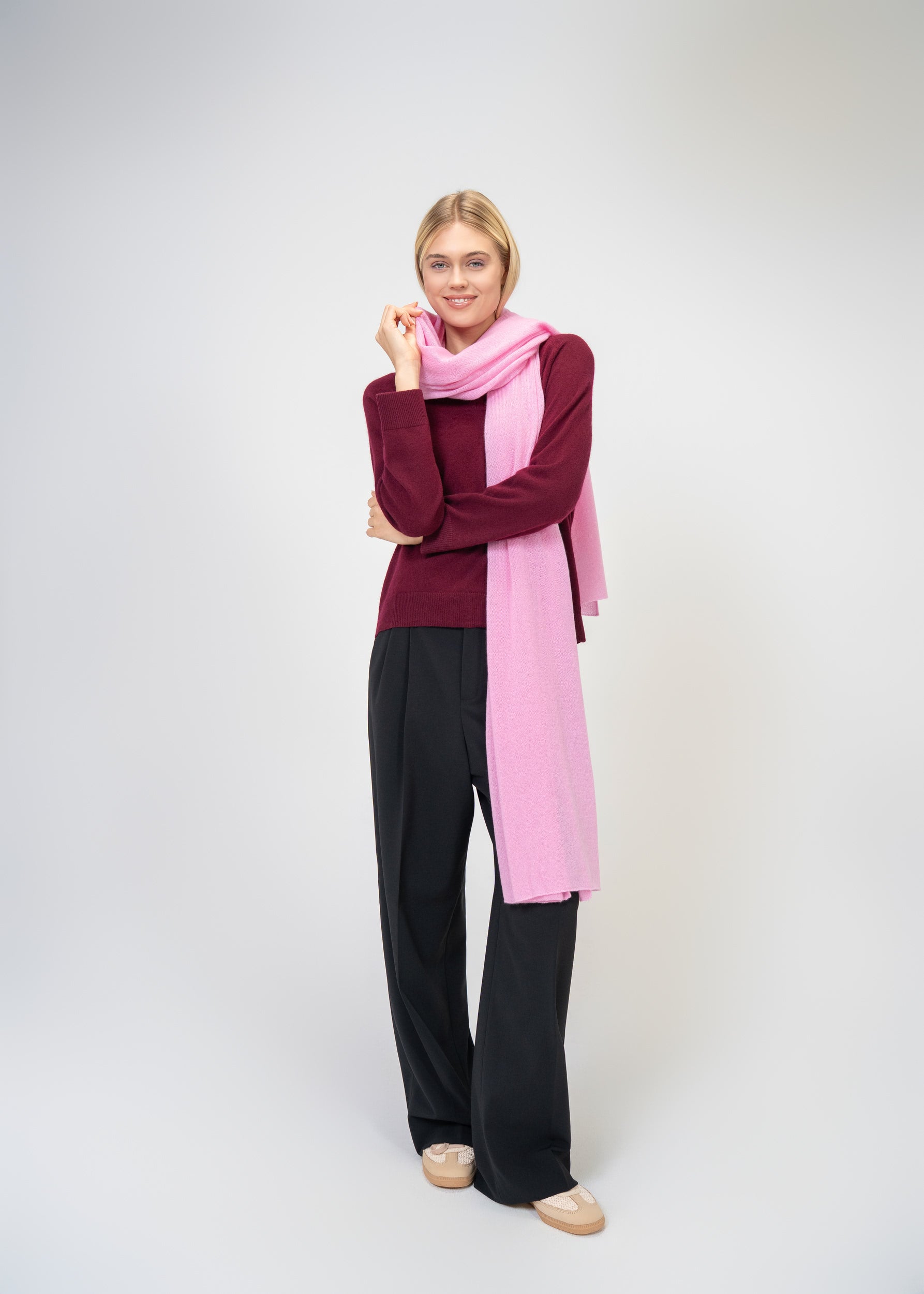 Large Scarf made of 100% pure Cashmere