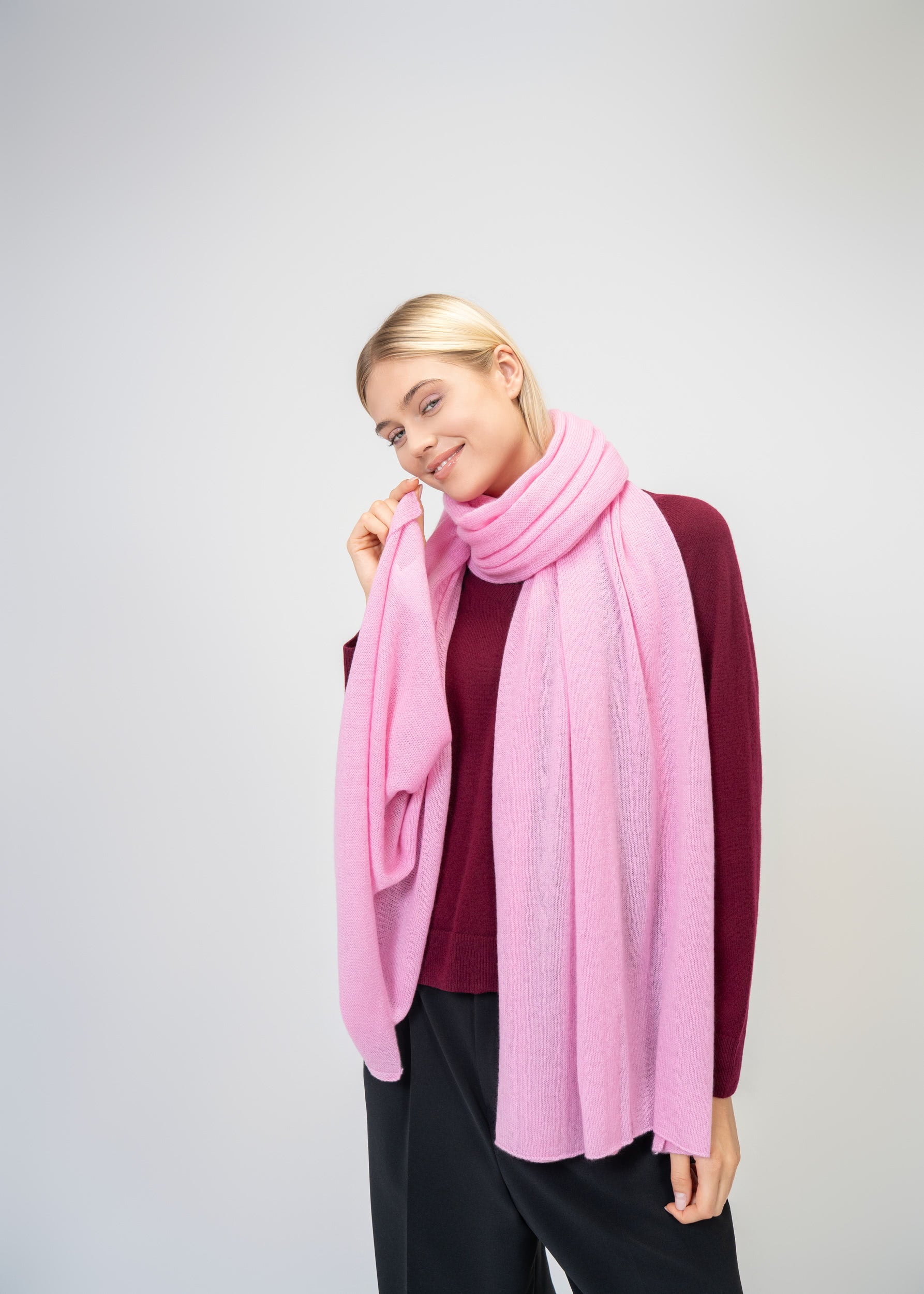 Large Scarf made of 100% pure Cashmere