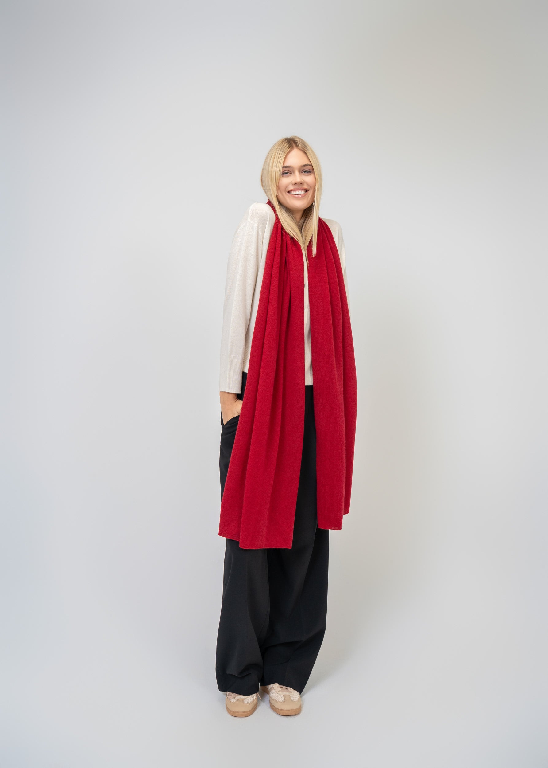 Large Scarf made of 100% pure Cashmere