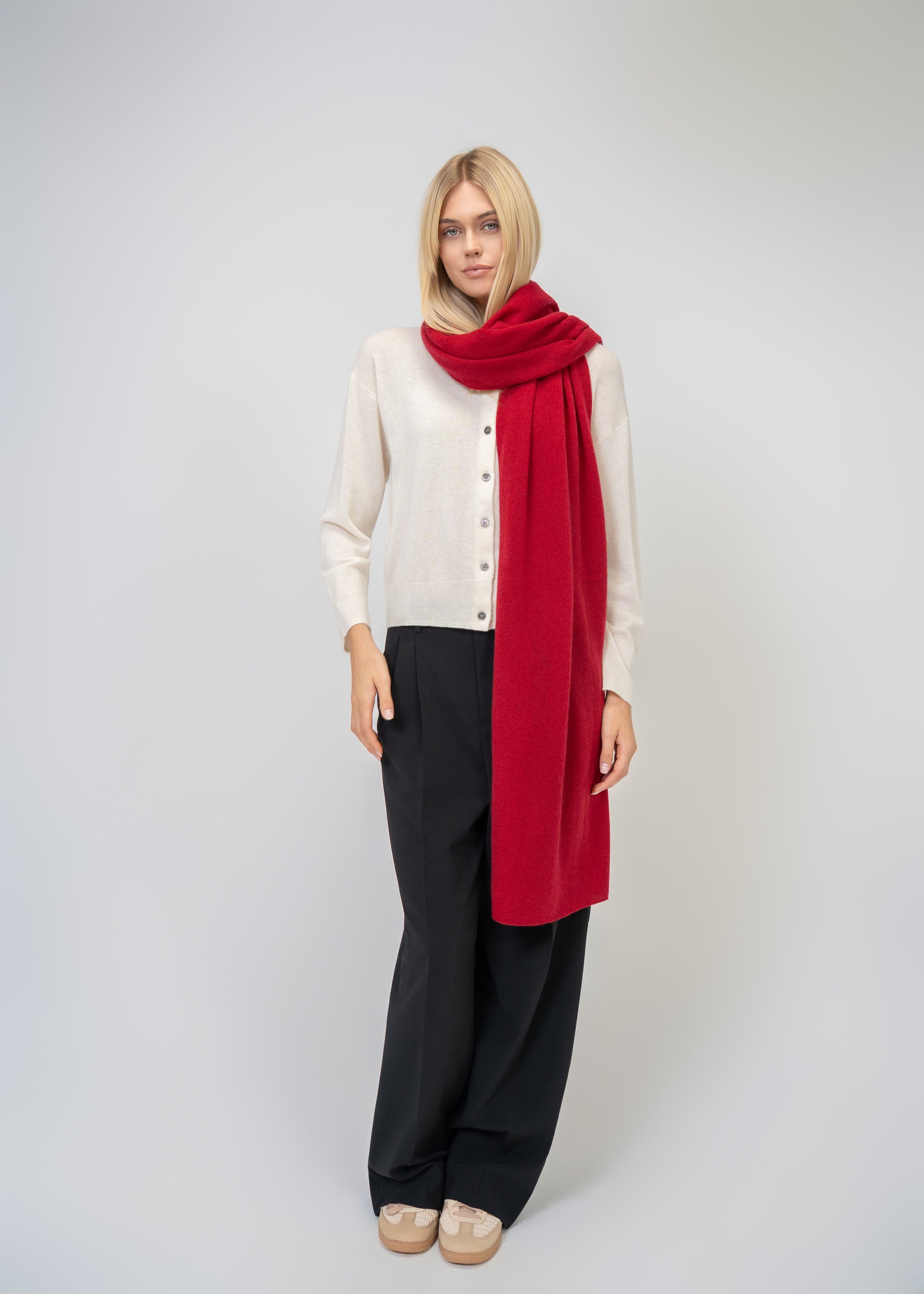 Large Scarf made of 100% pure Cashmere