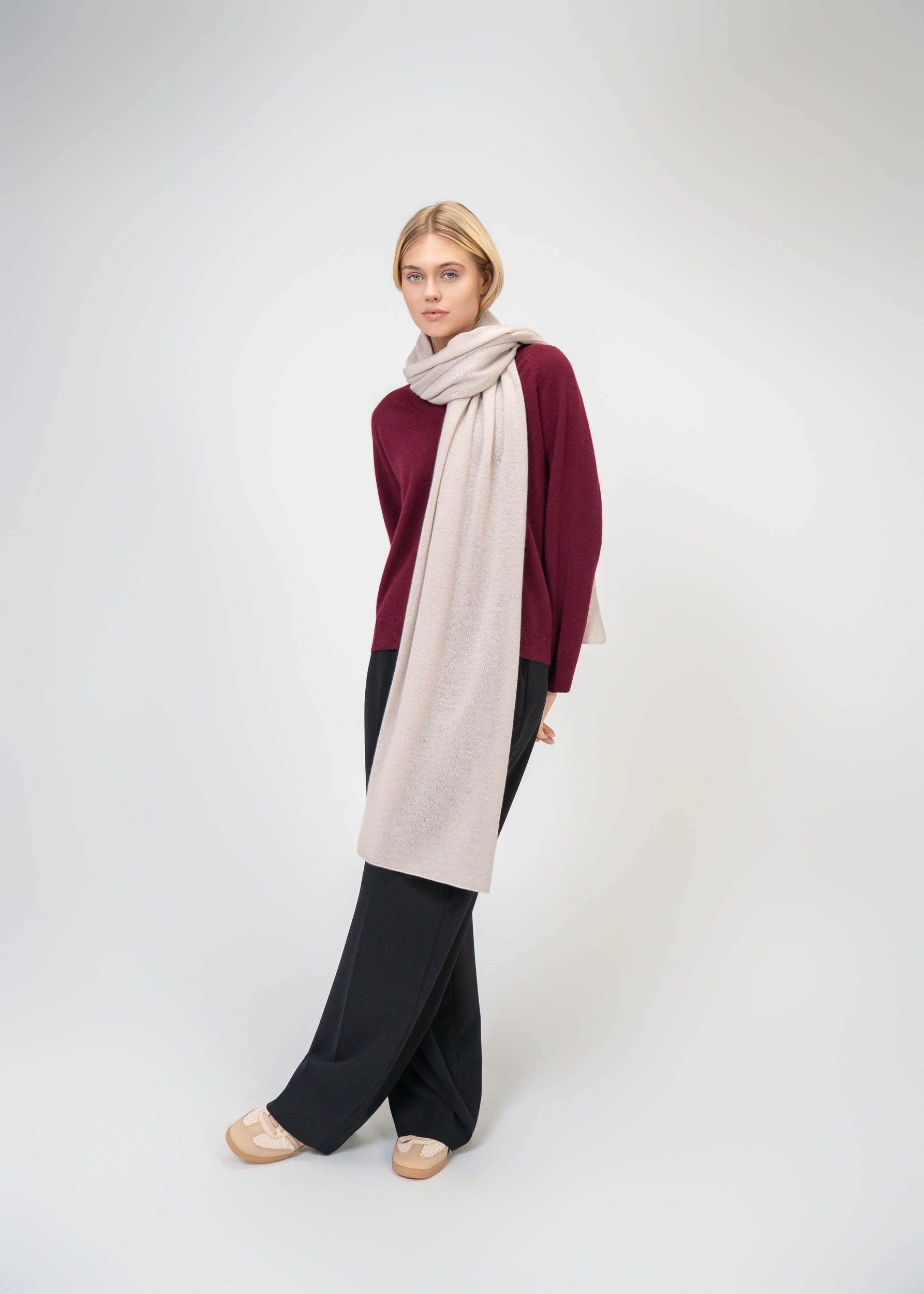 Large Scarf made of 100% pure Cashmere