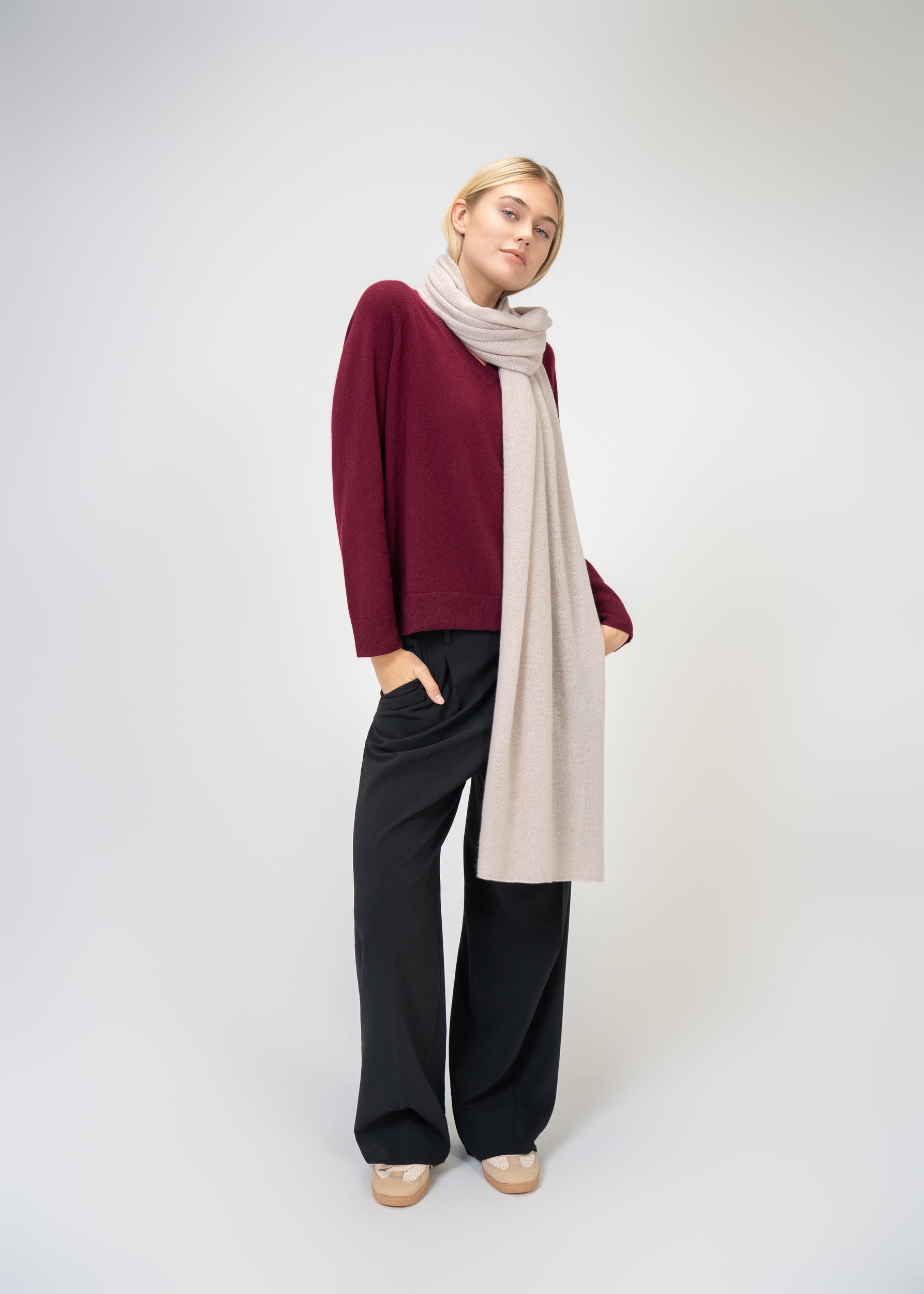 Large Scarf made of 100% pure Cashmere