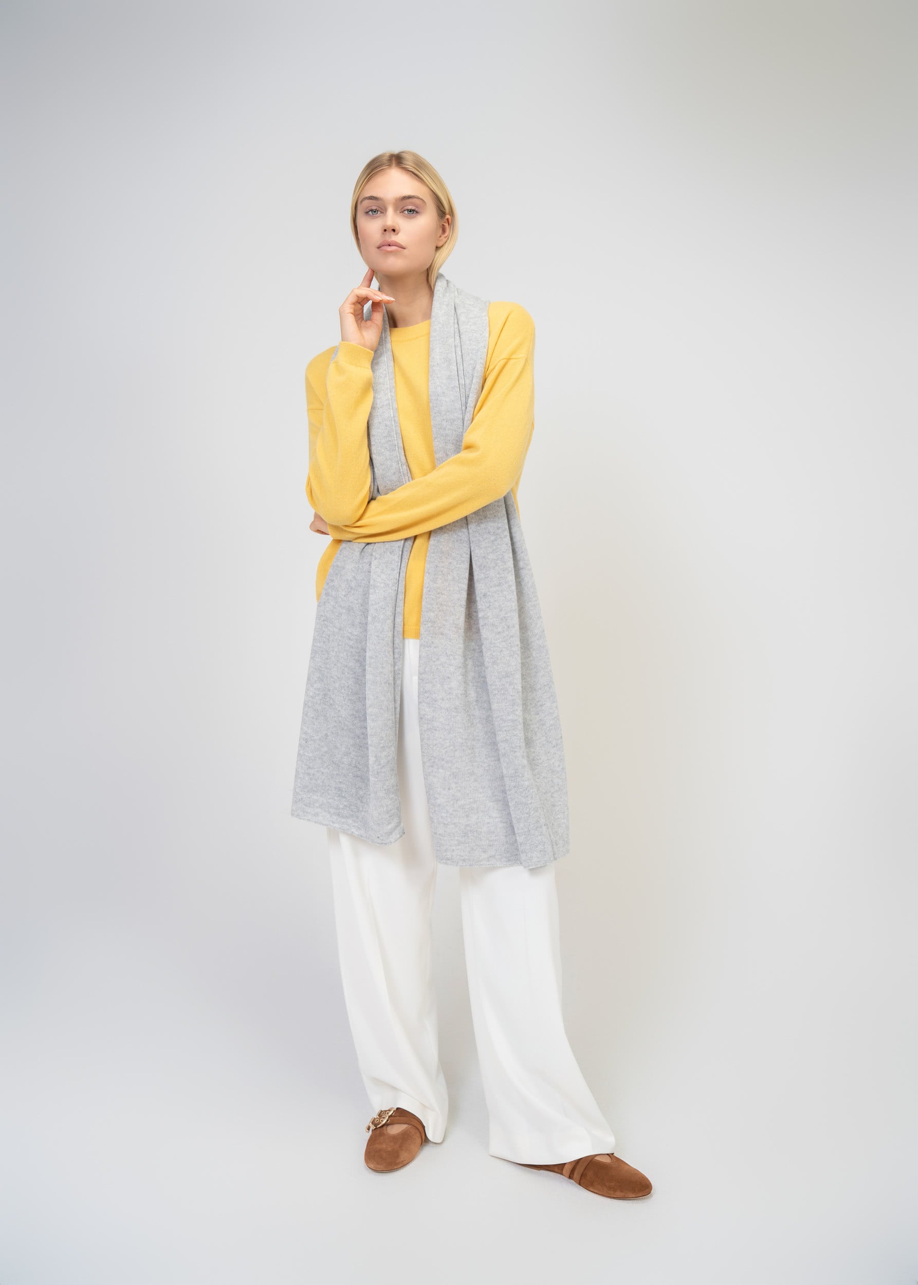 Large Scarf made of 100% pure Cashmere