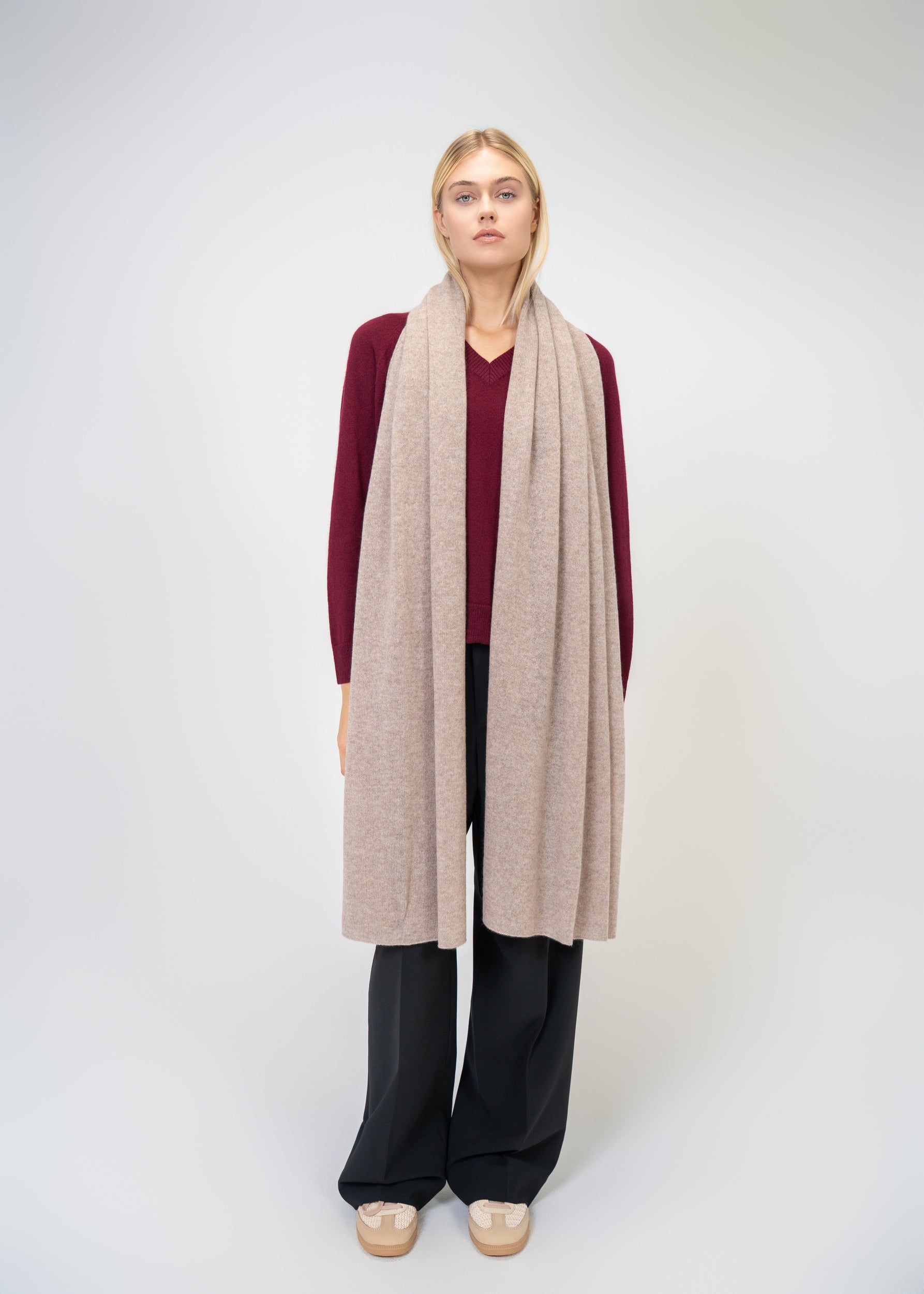 Large Scarf made of 100% pure Cashmere