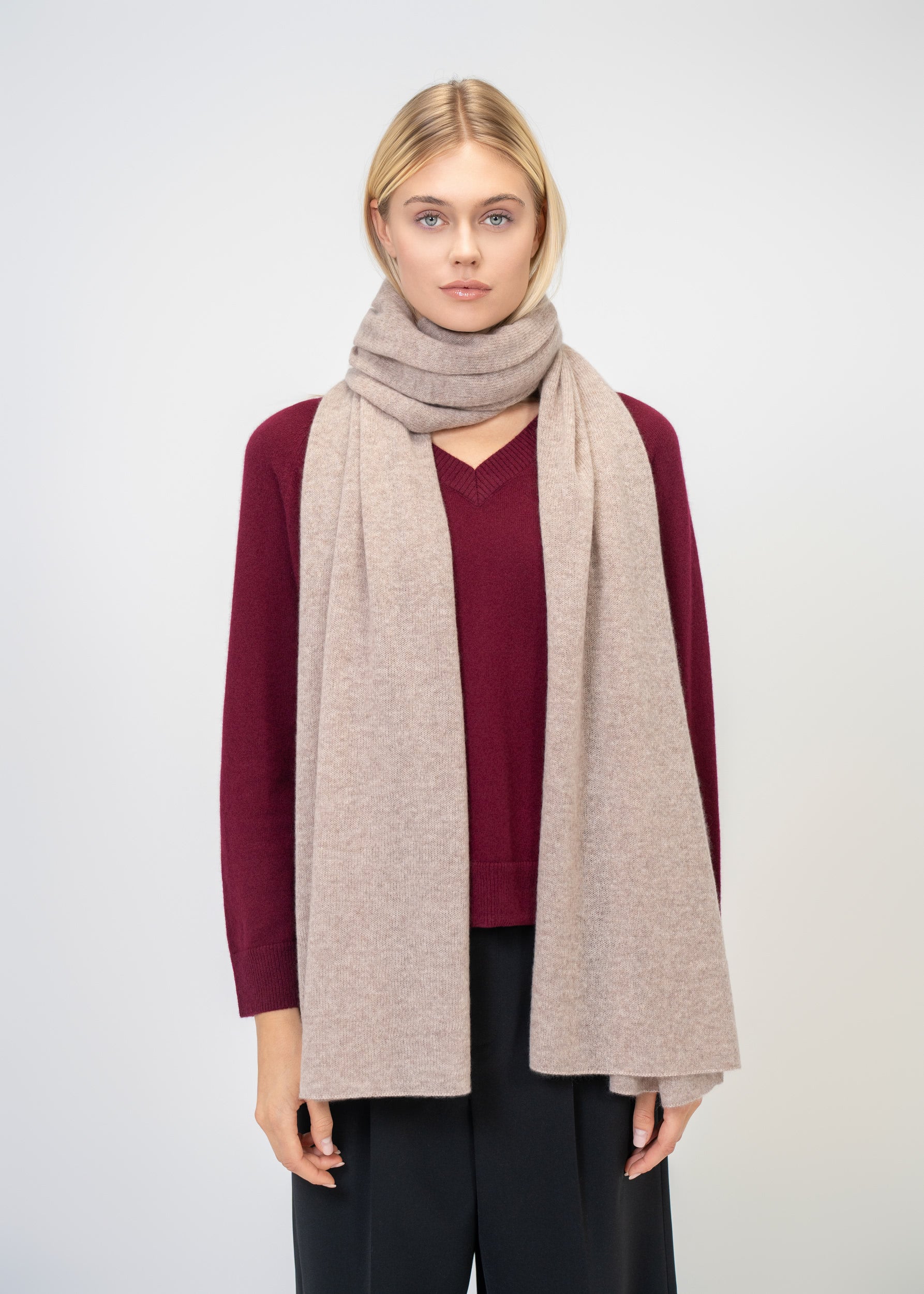 Large Scarf made of 100% pure Cashmere