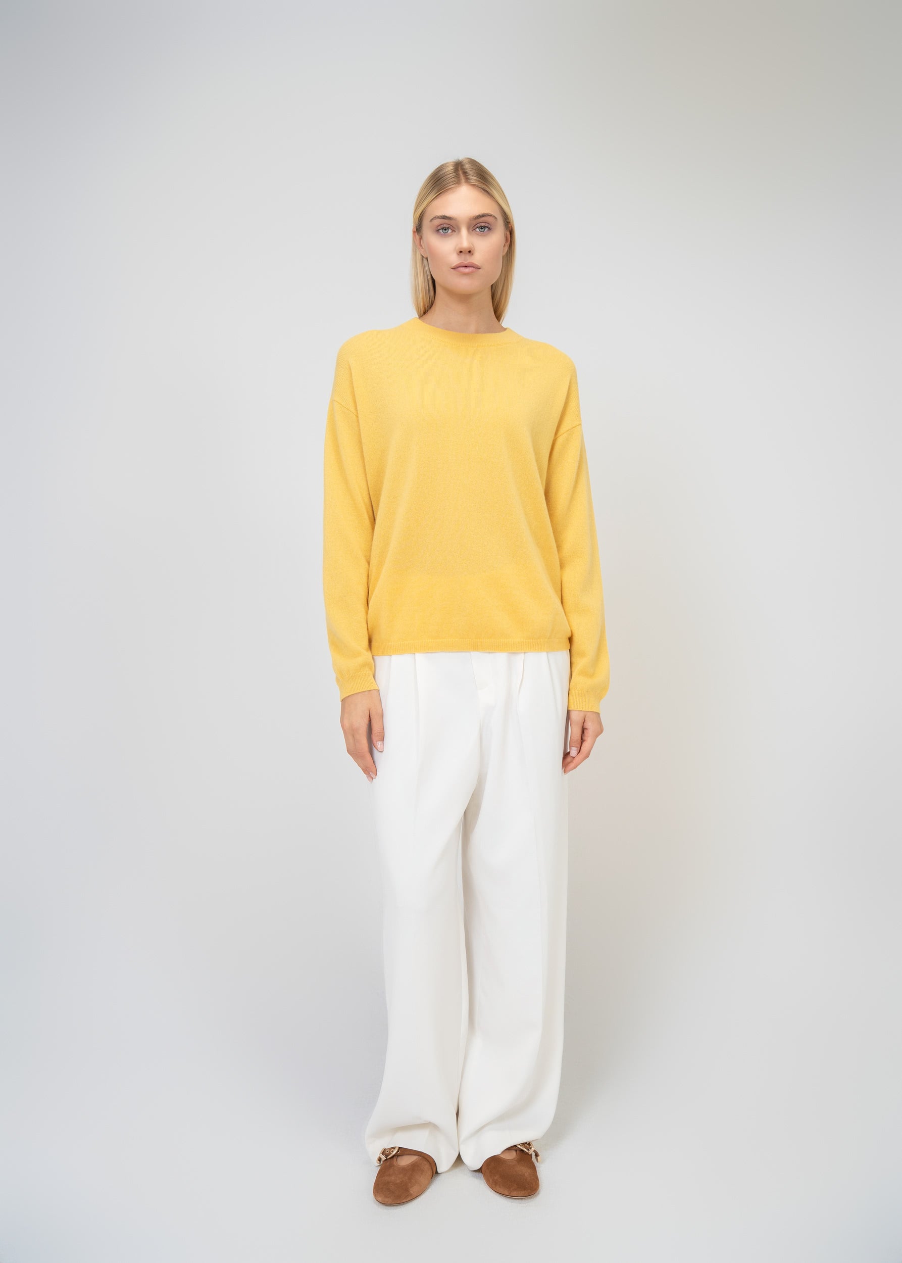 Kaschmir Rundhals Pullover – Luxus Sweater Damen