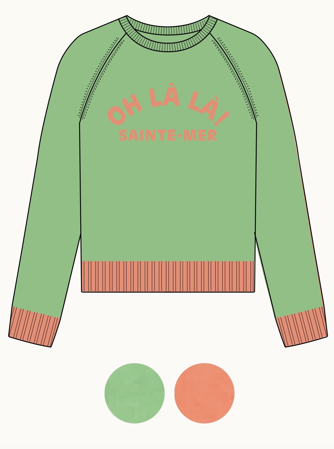 Intarsia knit cashmere sweater Oh Là Là