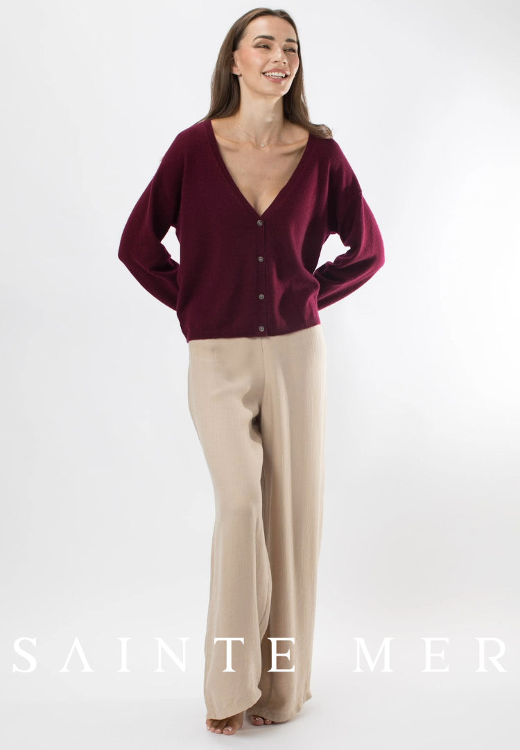 cashmere cardigan V-neck 