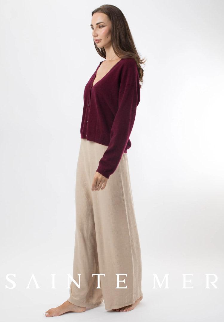 cashmere cardigan V-neck 