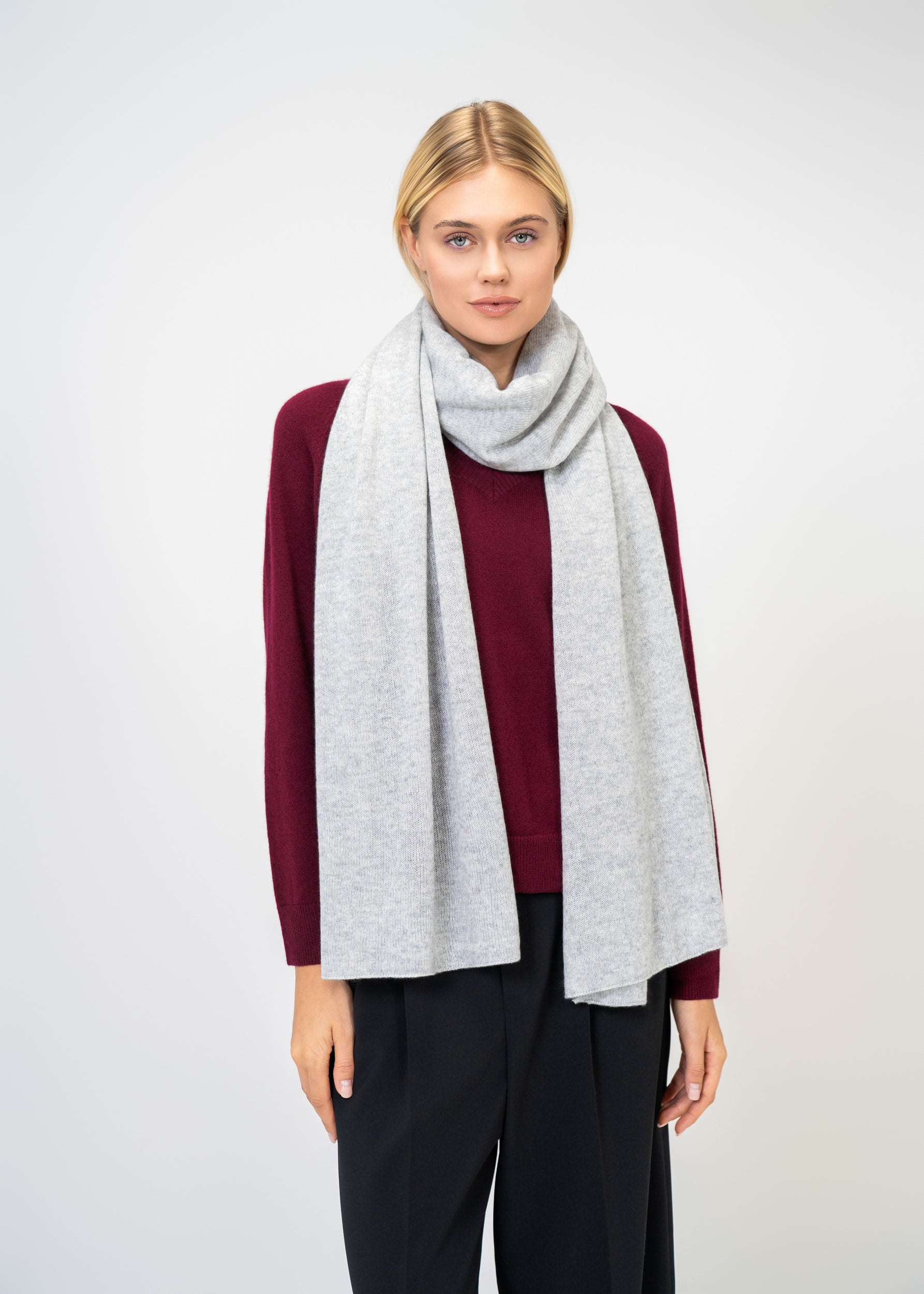 Kaschmir Schal & Mütze Set Damen – Luxus 100 % Kaschmir