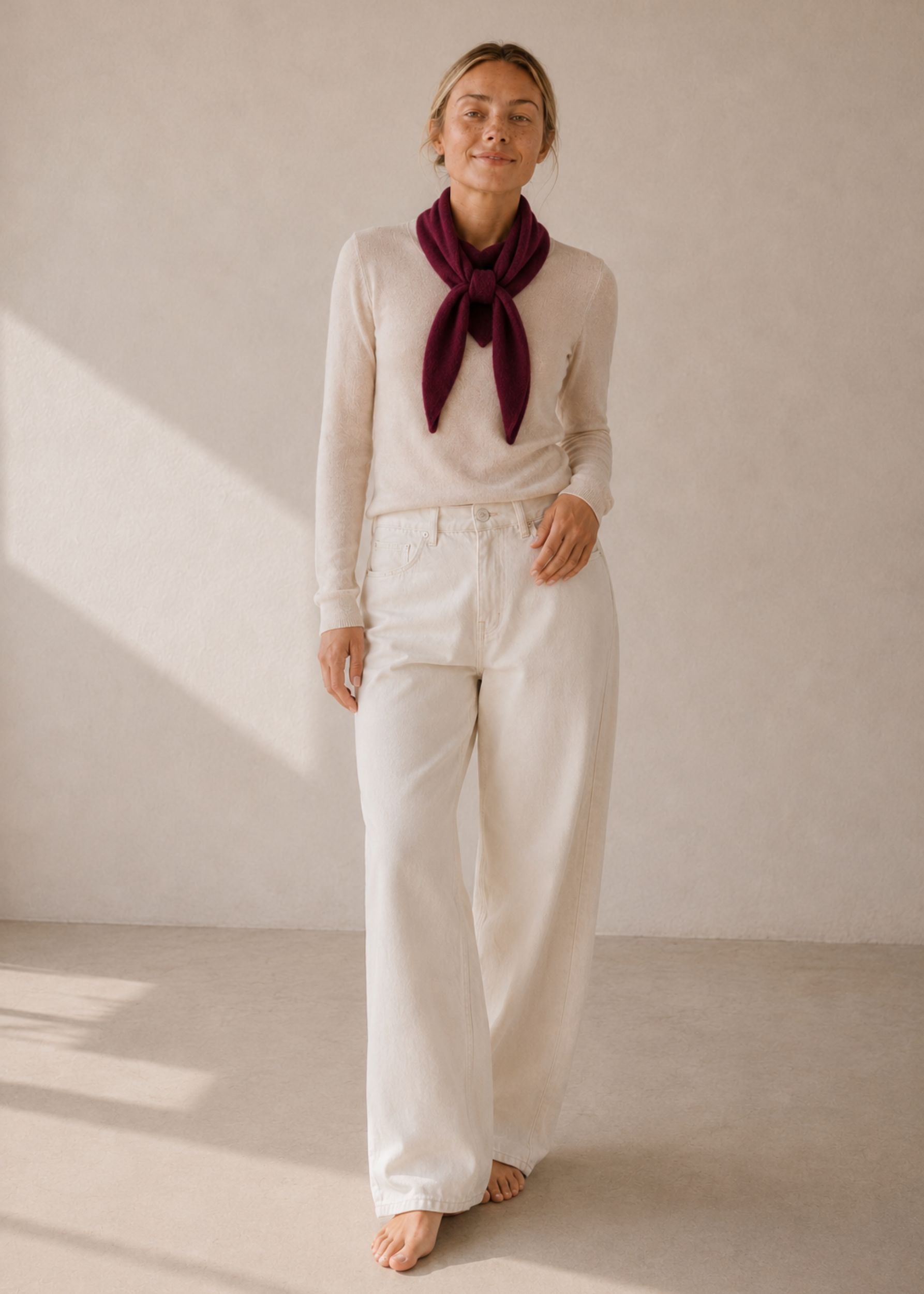 100% Cashmere Triangle Scarf