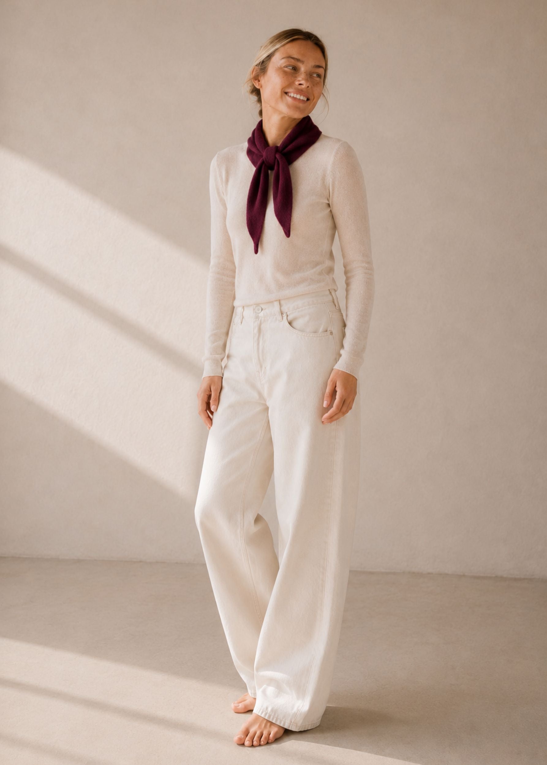 100% Cashmere Triangle Scarf