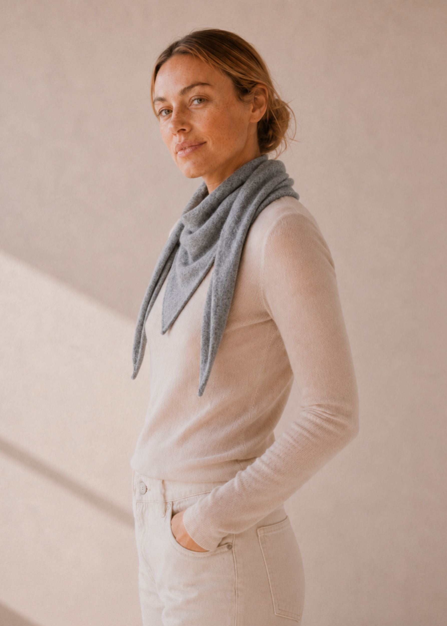 100% Cashmere Triangle Scarf