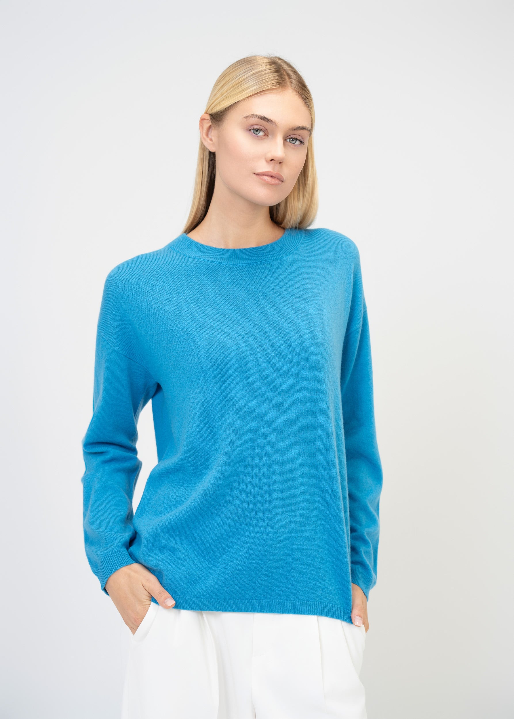 Kaschmir Rundhals Pullover – Luxus Sweater Damen