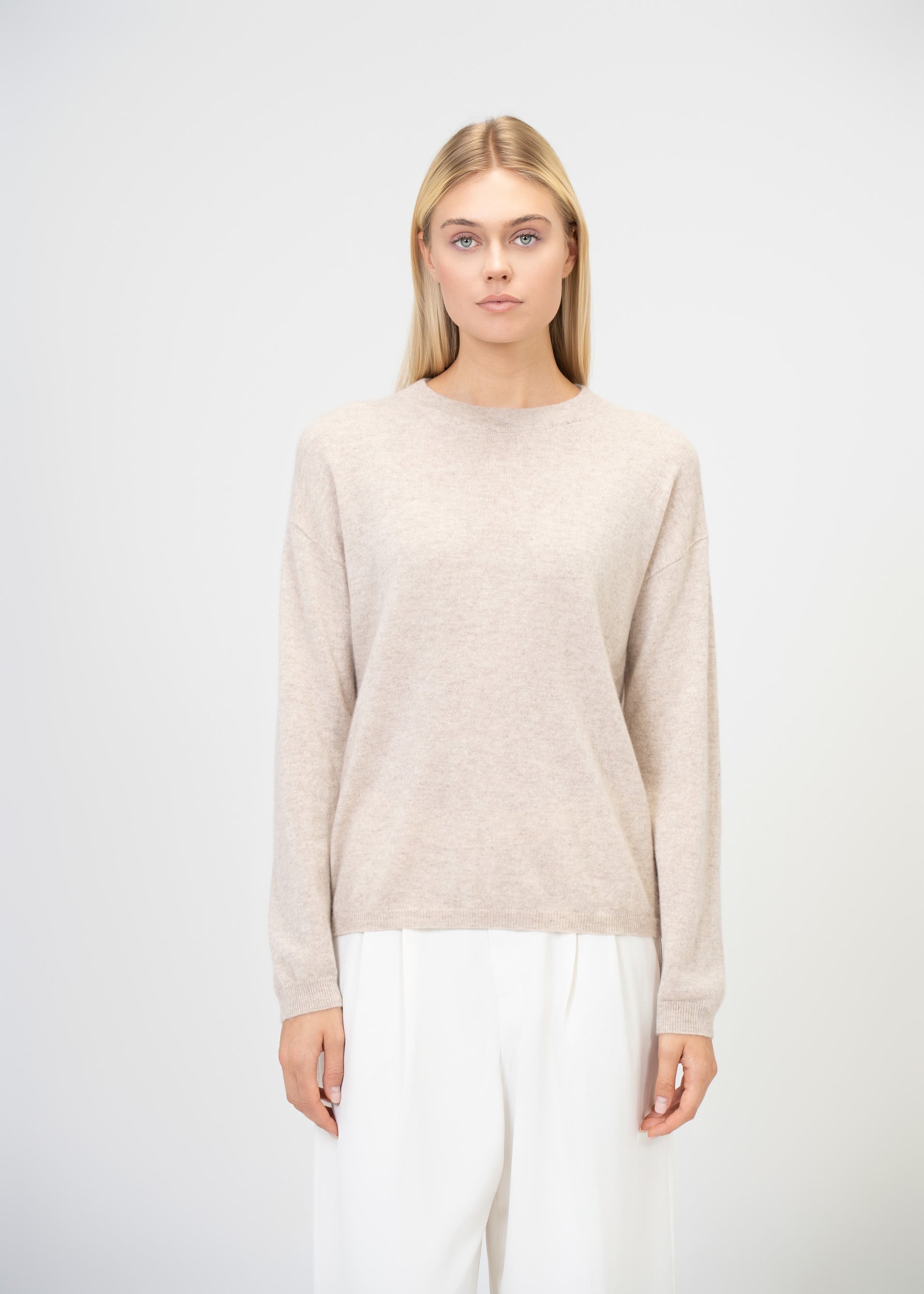 Kaschmir Rundhals Pullover – Luxus Sweater Damen