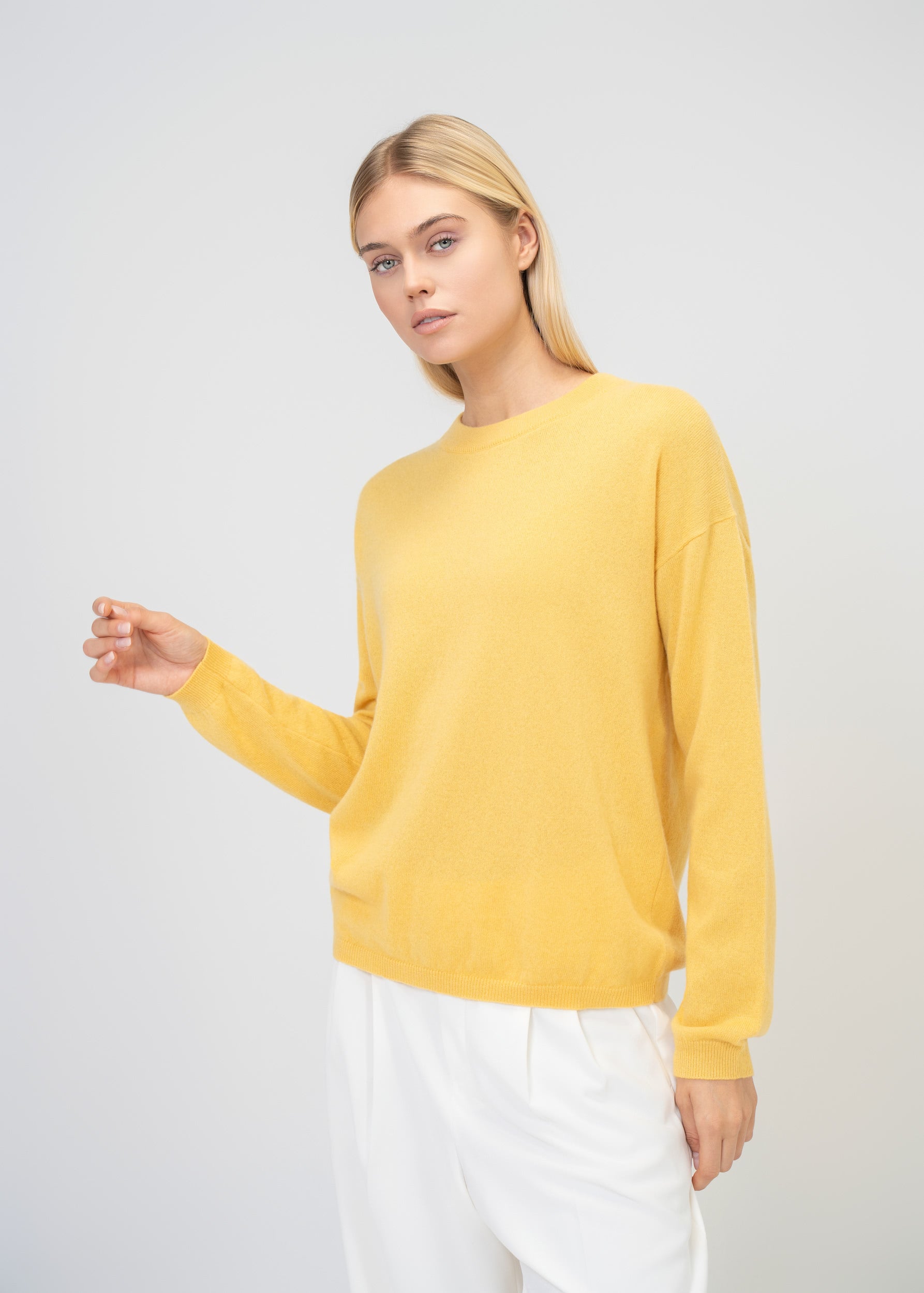 Kaschmir Rundhals Pullover – Luxus Sweater Damen