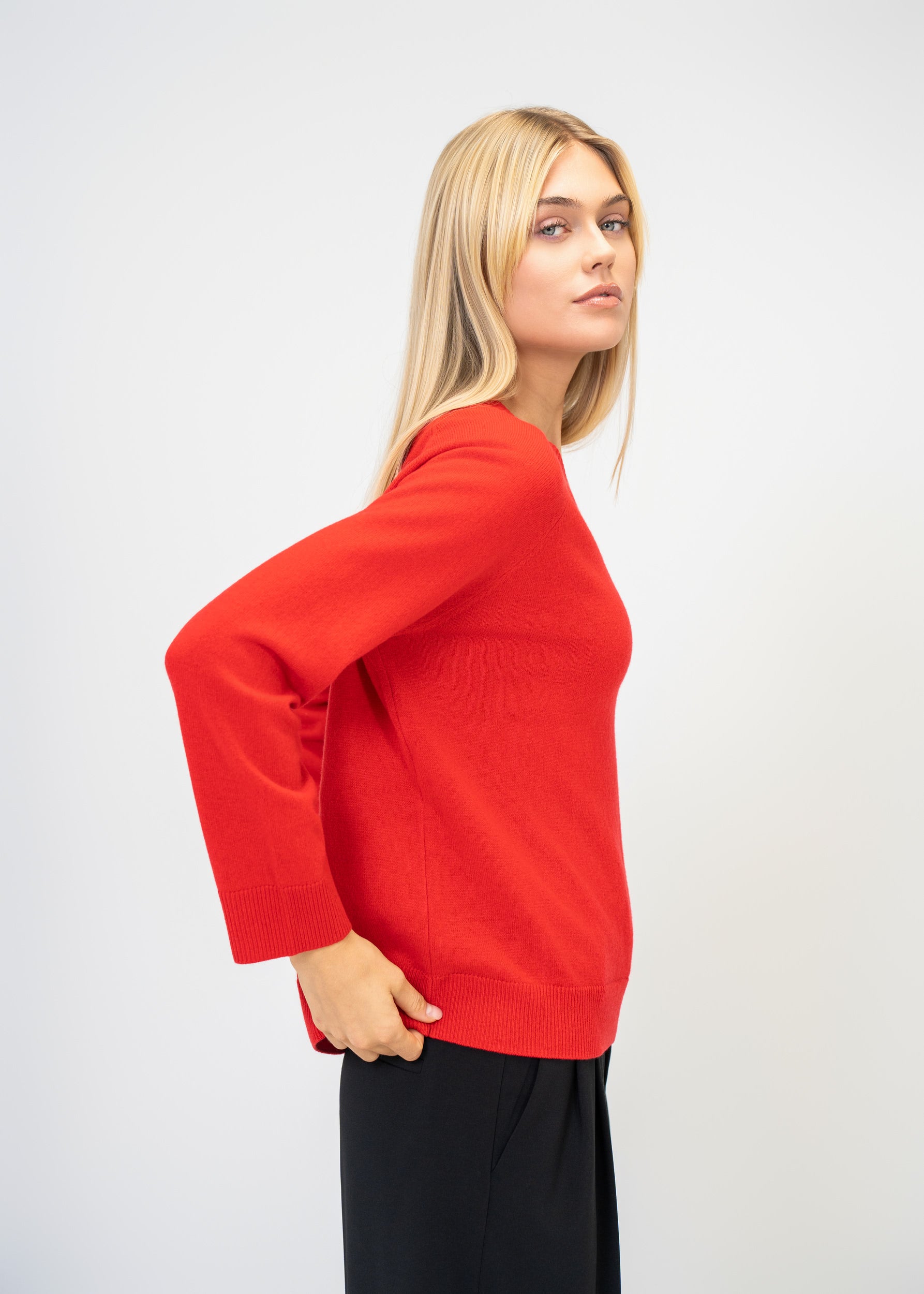 Kaschmir Pullover Damen V-Ausschnitt – Luxus Strick