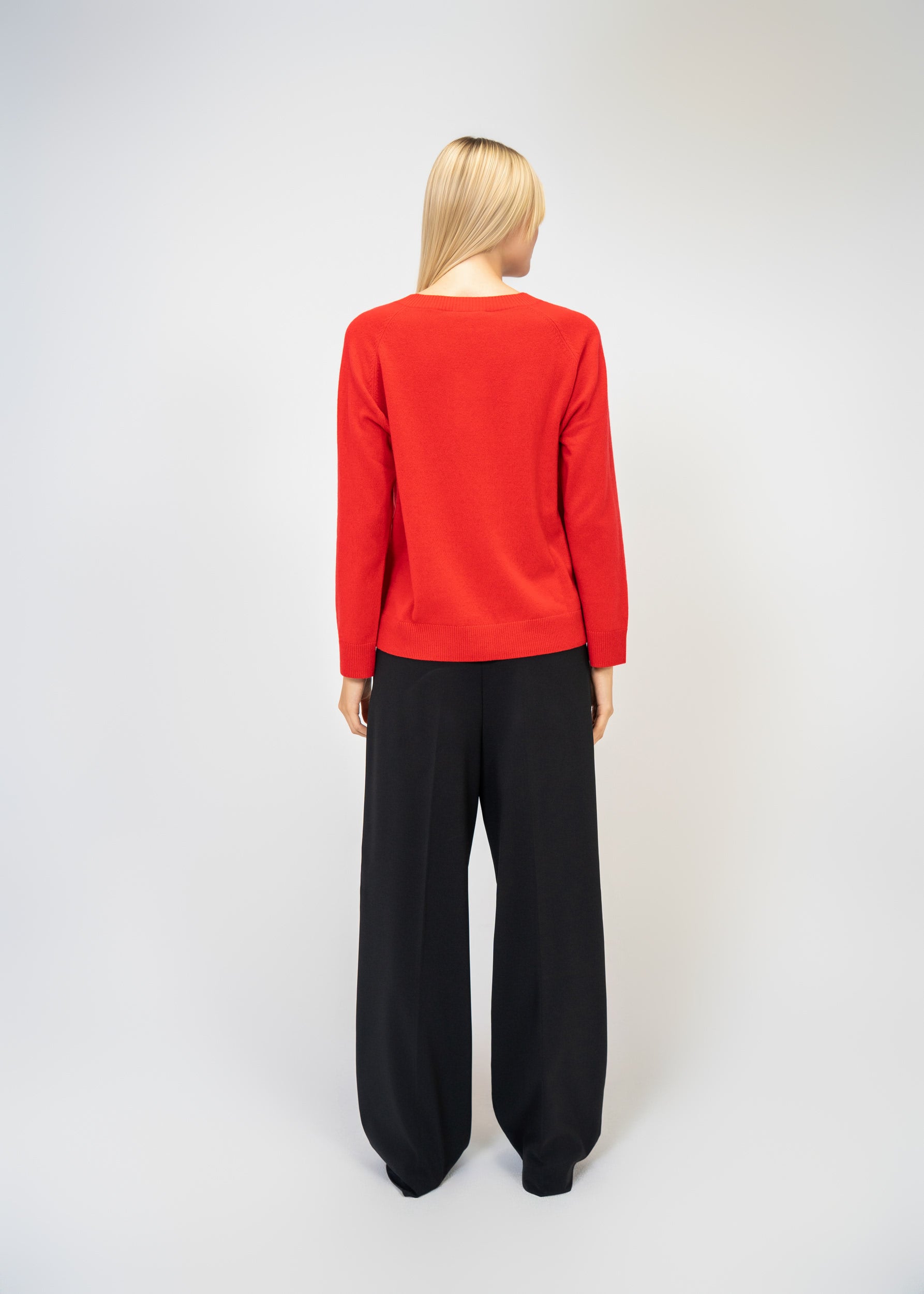 Kaschmir Pullover Damen V-Ausschnitt – Luxus Strick