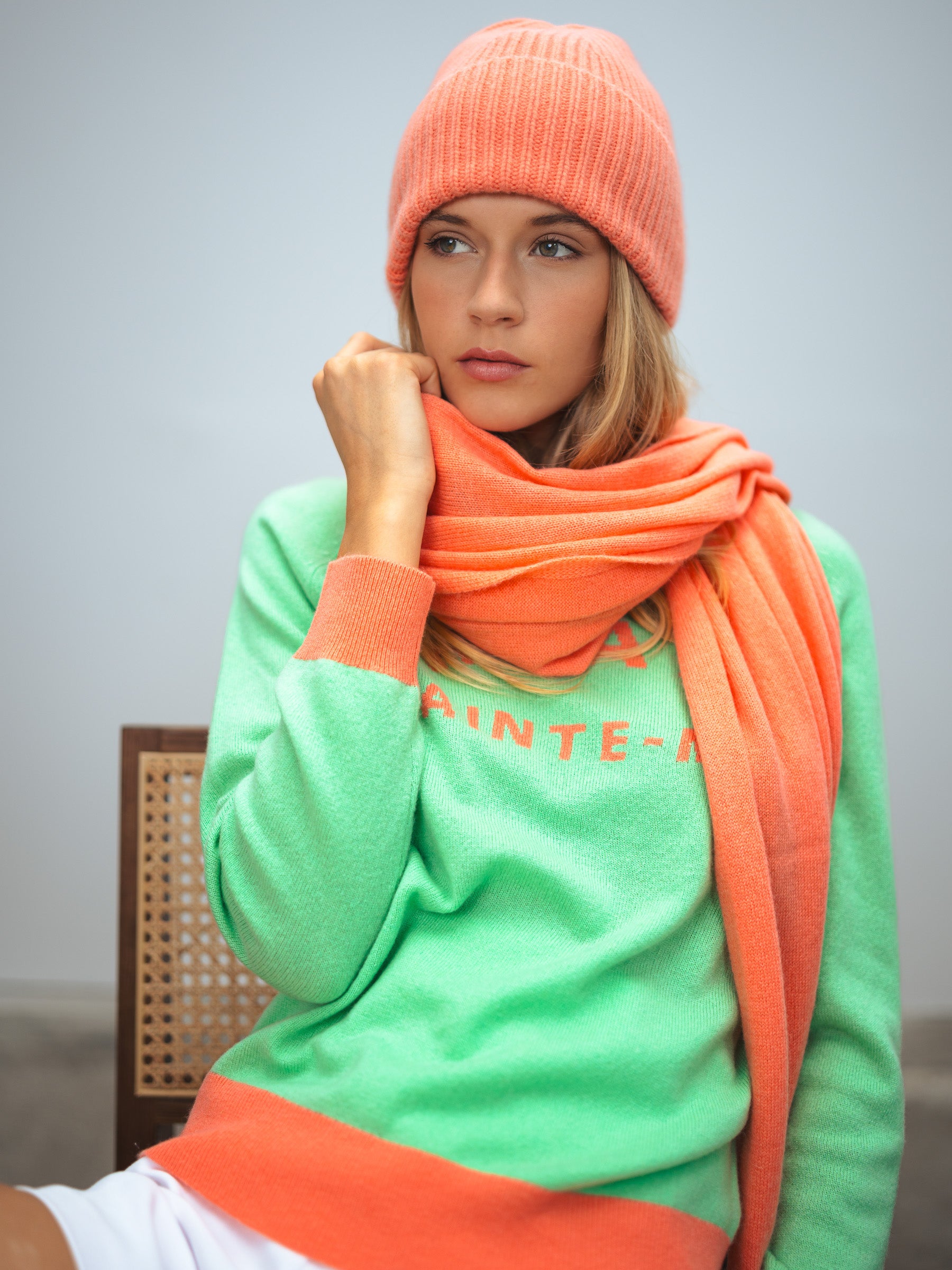 Beanie Hat Made Of 100% Pure Cashmere